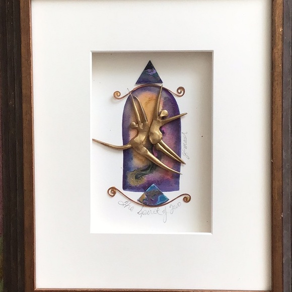 The Spirit of Two signed mixed media original art - Picture 4 of 8